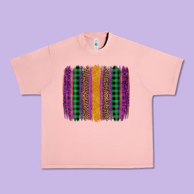 Mardi Gras Western Brush Stroke Urban Heavy Tee Designed By Artiststas