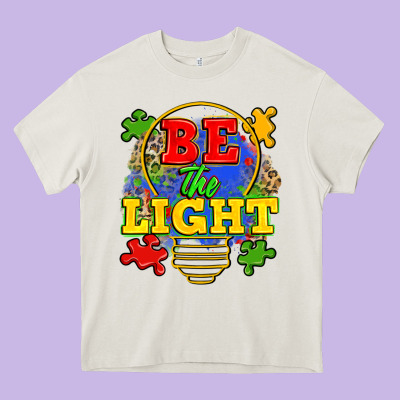 Be The Light Heavy Core Tee Designed By Zillion Design Studio