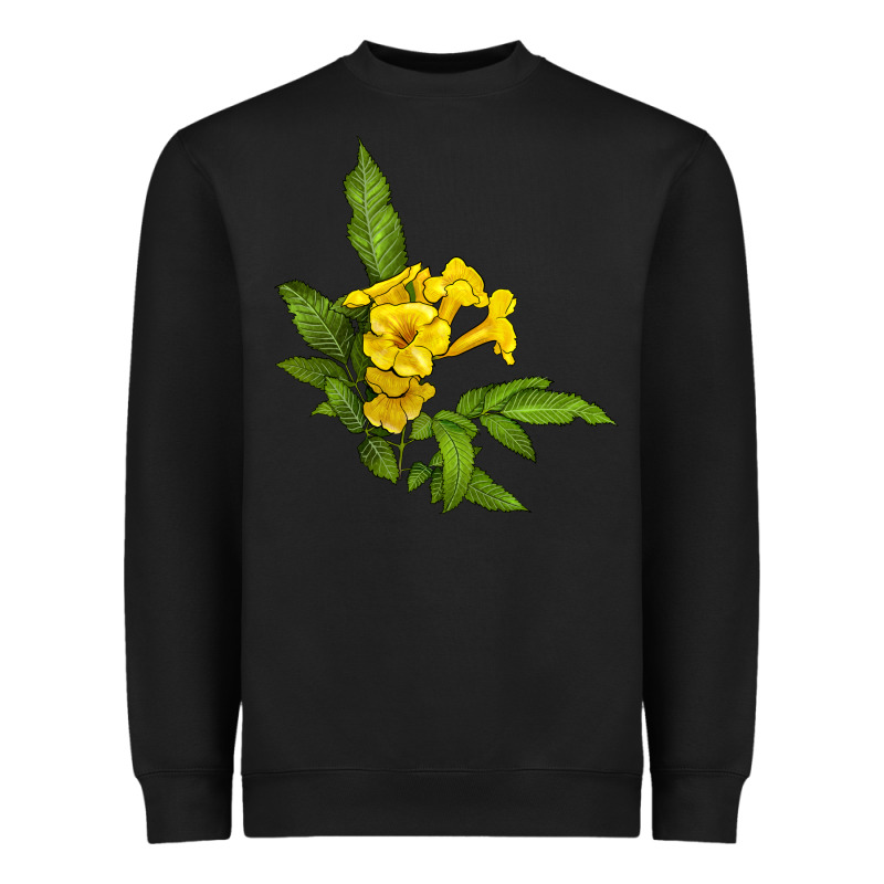 Yellow Elder Flower Heavyweight Sweatshirt by LillyAllenDesigns | Teevron