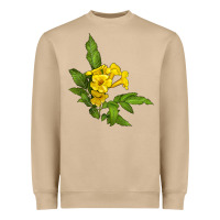 Mushroom yellow elder flower Heavyweight Sweatshirt - LillyAllenDesigns