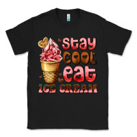 Black stay cool eat ice cream Classic Tee - AdoDesignShop