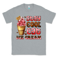 Heather Grey stay cool eat ice cream Classic Tee - AdoDesignShop