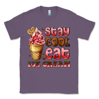 Stay Cool Eat Ice Cream Classic Tee | Teevron