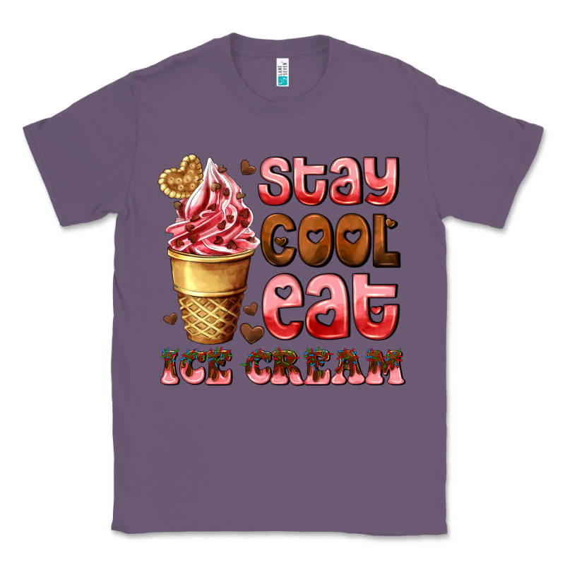 Stay Cool Eat Ice Cream Classic Tee by AdoDesignShop | Teevron