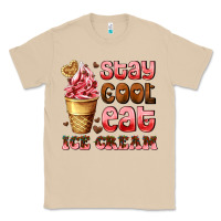 Mushroom stay cool eat ice cream Classic Tee - AdoDesignShop