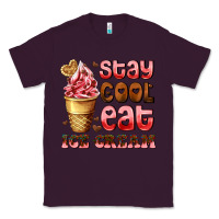 Plum stay cool eat ice cream Classic Tee - AdoDesignShop