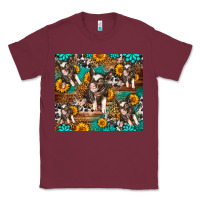 Burgundy Western Pigs Classic Tee - LillyAllenDesigns