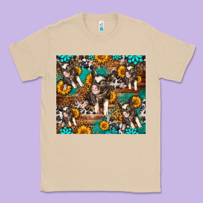 Western Pigs Classic Tee Designed By Lillyallendesigns