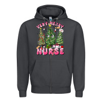 Smoke very merry nurse Zipper Hoodie - MaliasSmallBusiness