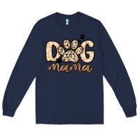 Navy dog mama Long Sleeve Tee - MaliasSmallBusiness