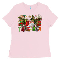 Bubblegum Pink tree rex coffee cups Ladies Tee - Zillion Design Studio