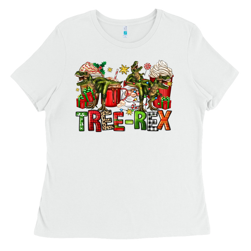 Tree Rex Coffee Cups Ladies Tee by Zillion Design Studio | Teevron
