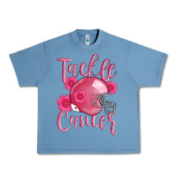 Pebble Blue tackle cancer helmet Urban Heavy Tee - AdoDesignShop