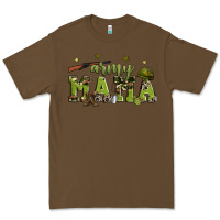 Cacao army mama Premium Tee - Zillion Design Studio