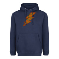 Navy Western Cactus Lightning Orange Background Heavyweight Hoodie - Bettercallsaul