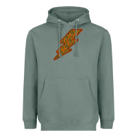 Western Cactus Lightning Orange Background Heavyweight Hoodie | Teevron