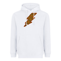 White Western Cactus Lightning Orange Background Heavyweight Hoodie - Bettercallsaul