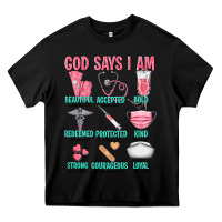 Black god says i am Heavy Core Tee - texasbilliewilder