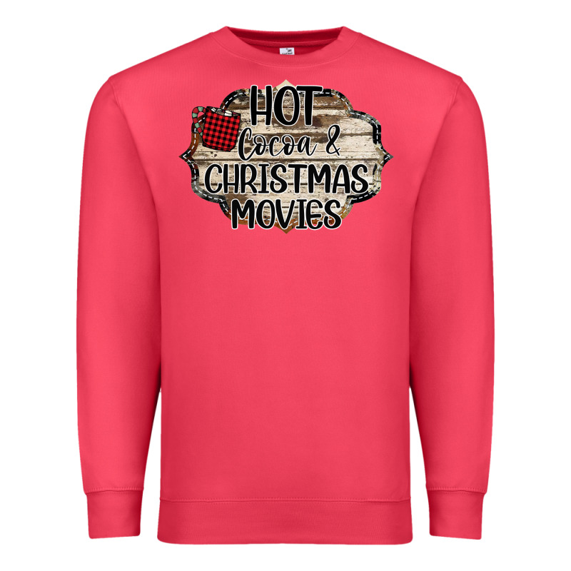 Hot Cocoa And Christmas Movies Premium Sweatshirt by Bettercallsaul | Teevron