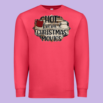 Hot Cocoa And Christmas Movies Premium Sweatshirt Designed By Bettercallsaul