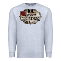 Heather Grey hot cocoa and christmas movies Premium Sweatshirt - Bettercallsaul