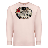 Pale Pink hot cocoa and christmas movies Premium Sweatshirt - Bettercallsaul