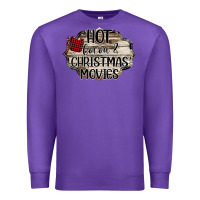 Purple hot cocoa and christmas movies Premium Sweatshirt - Bettercallsaul