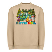 Mushroom hippie soul camping Heavyweight Sweatshirt - BarkalooDesign