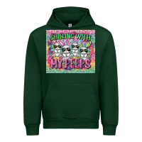 Forest Green Easter Day Chilling with my peeps Urban Hoodie - CowGirlArtShop