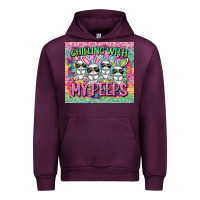 Mauve Wine Easter Day Chilling with my peeps Urban Hoodie - CowGirlArtShop