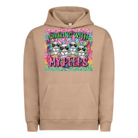 Pigment Burro Easter Day Chilling with my peeps Urban Hoodie - CowGirlArtShop
