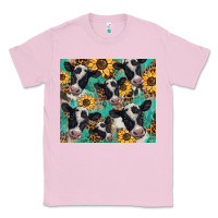 Bubblegum Pink western leopard sunflower black and white  cow Classic Tee - BarkalooDesign