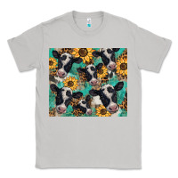 Moon Dust western leopard sunflower black and white  cow Classic Tee - BarkalooDesign