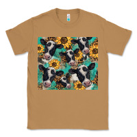 Toasted Coconut western leopard sunflower black and white  cow Classic Tee - BarkalooDesign