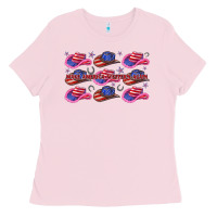 Bubblegum Pink make america western again Ladies Tee - texasbilliewilder