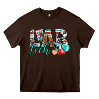 Chocolate Brown lab tech Heavy Core Tee - texasbilliewilder