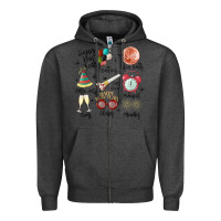 Charcoal Heather happy new year Zipper Hoodie - MaliasSmallBusiness