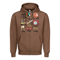 Chestnut happy new year Zipper Hoodie - MaliasSmallBusiness