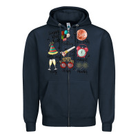 Navy happy new year Zipper Hoodie - MaliasSmallBusiness
