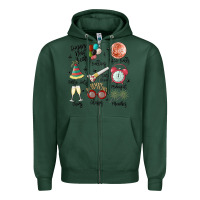 Sports Green happy new year Zipper Hoodie - MaliasSmallBusiness