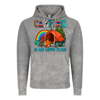 Cloud Rock camping is my happy  place Vintage Hoodie - AdoDesignShop
