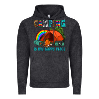 Vintage Black camping is my happy  place Vintage Hoodie - AdoDesignShop