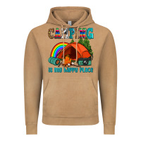 Vintage Camel camping is my happy  place Vintage Hoodie - AdoDesignShop