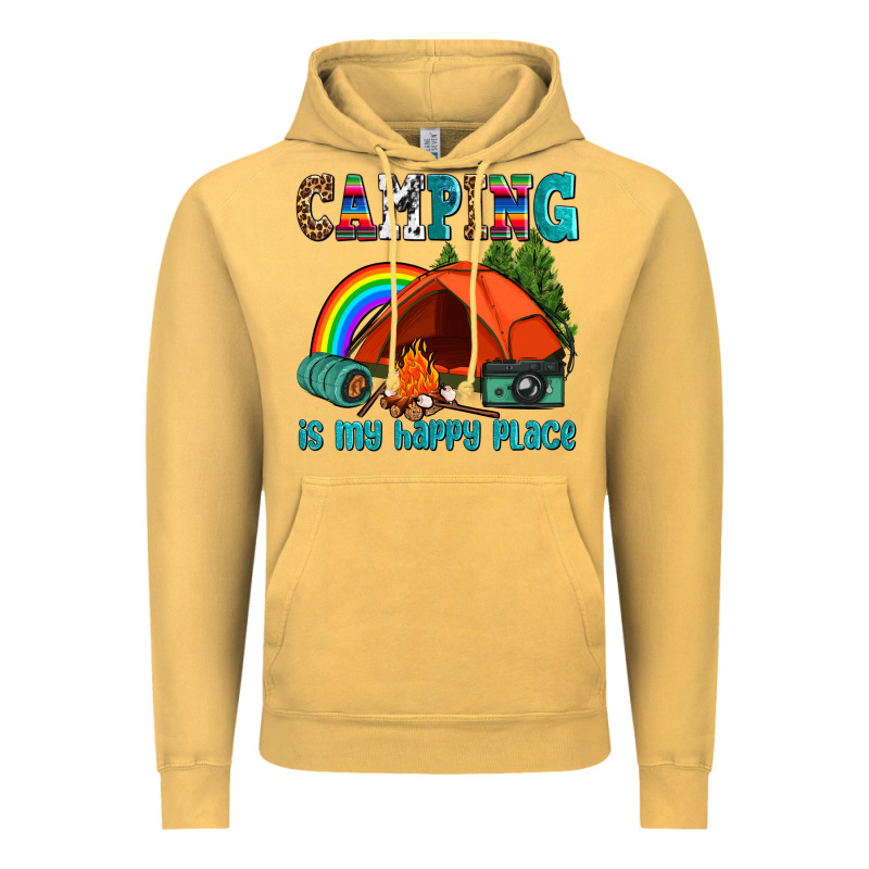 Camping Is My Happy  Place Vintage Hoodie by AdoDesignShop | Teevron