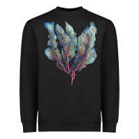 Black Venus Fan Sea Coral Heavyweight Sweatshirt - LillyAllenDesigns