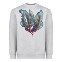 Heather Grey Venus Fan Sea Coral Heavyweight Sweatshirt - LillyAllenDesigns