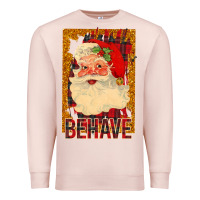 Pale Pink Santa Behave Premium Sweatshirt - Bettercallsaul