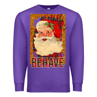 Purple Santa Behave Premium Sweatshirt - Bettercallsaul