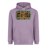 Lavender Leopard Pattern Mimi Tried Heavyweight Hoodie - Bettercallsaul
