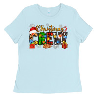 Baby Blue christmas crew Ladies Tee - Zillion Design Studio